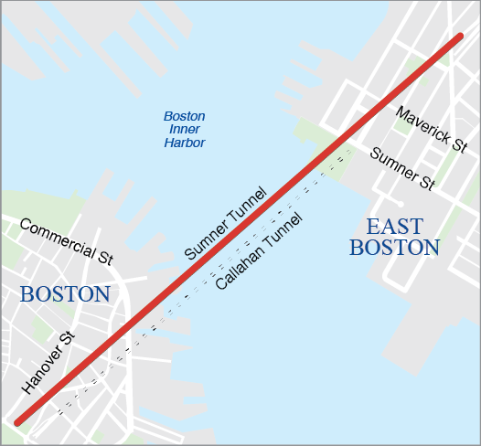 BOSTON: ROADWAY, CEILING, ARCH, AND WALL RECONSTRUCTION AND OTHER CONTROL SYSTEMS IN SUMNER TUNNEL 